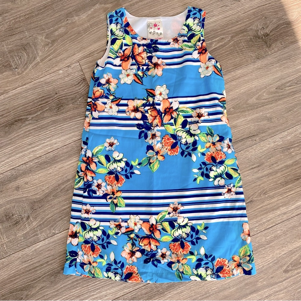 Jenna & Jessie Floral Print Girls Dress Size 8
